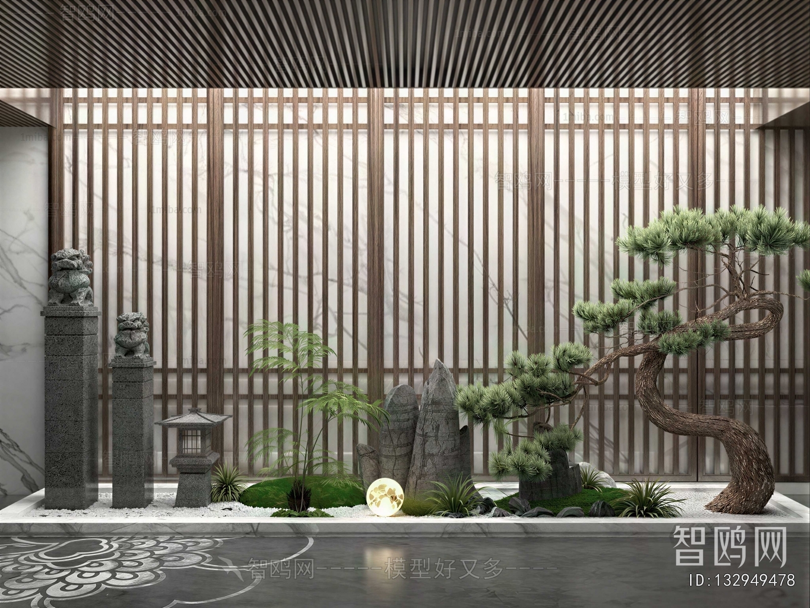 New Chinese Style Plant Landscaping