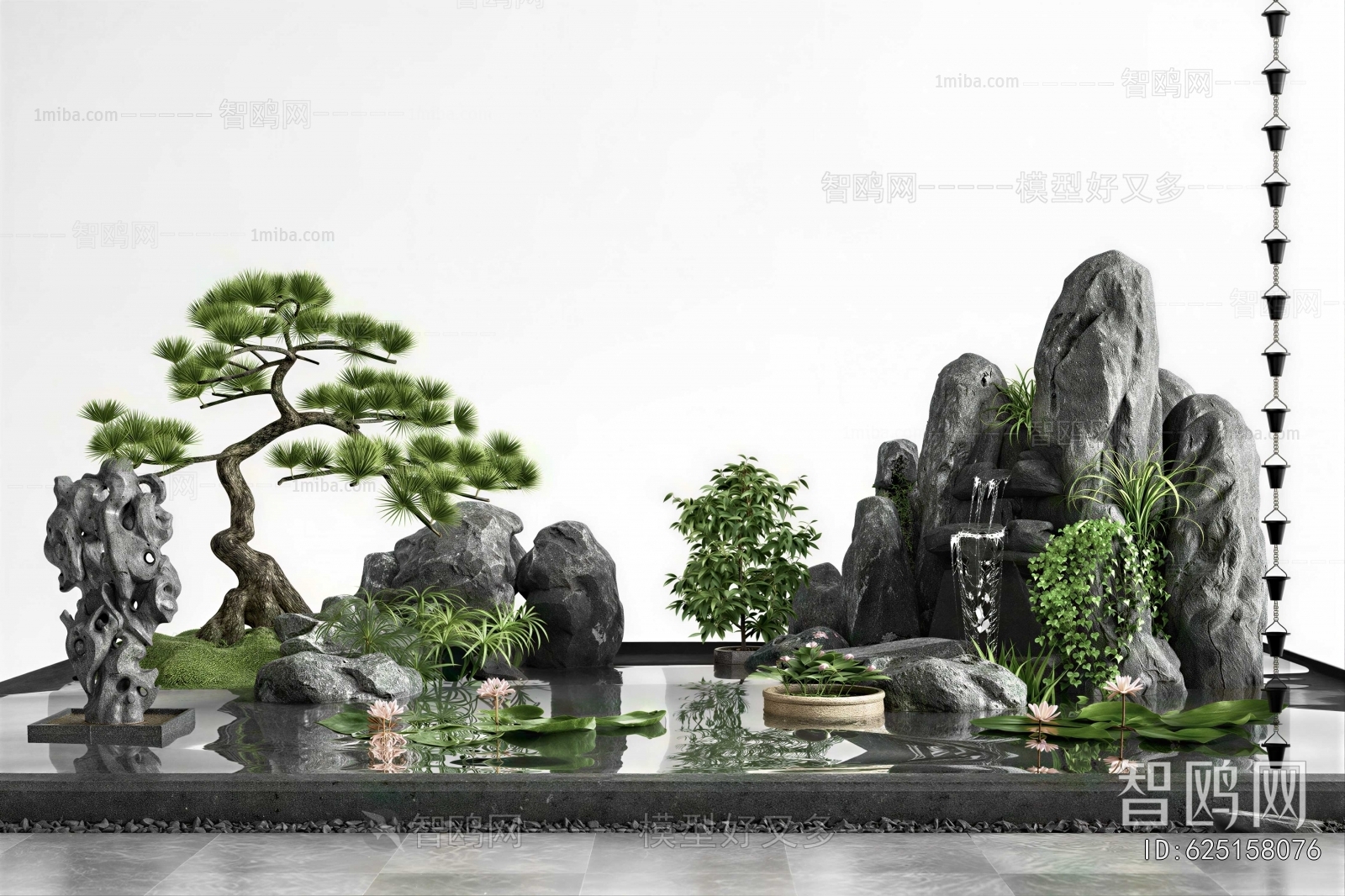 New Chinese Style Plant Landscaping