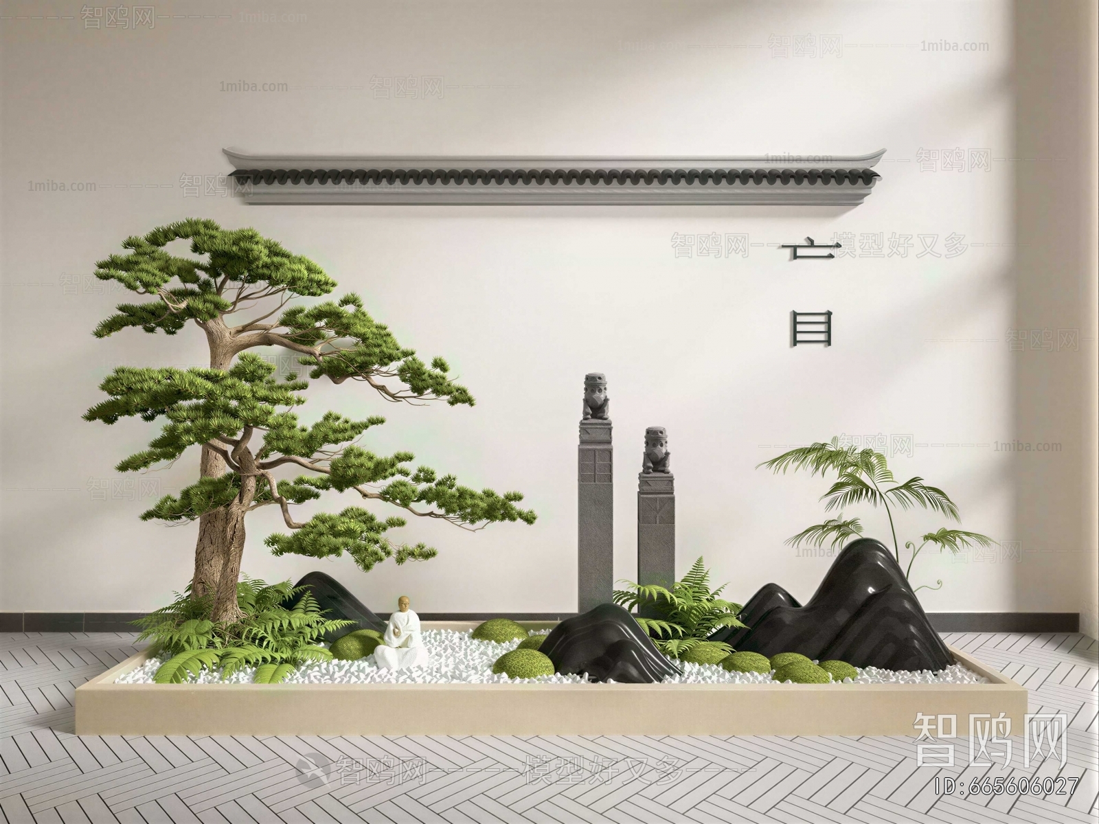 New Chinese Style Plant Landscaping