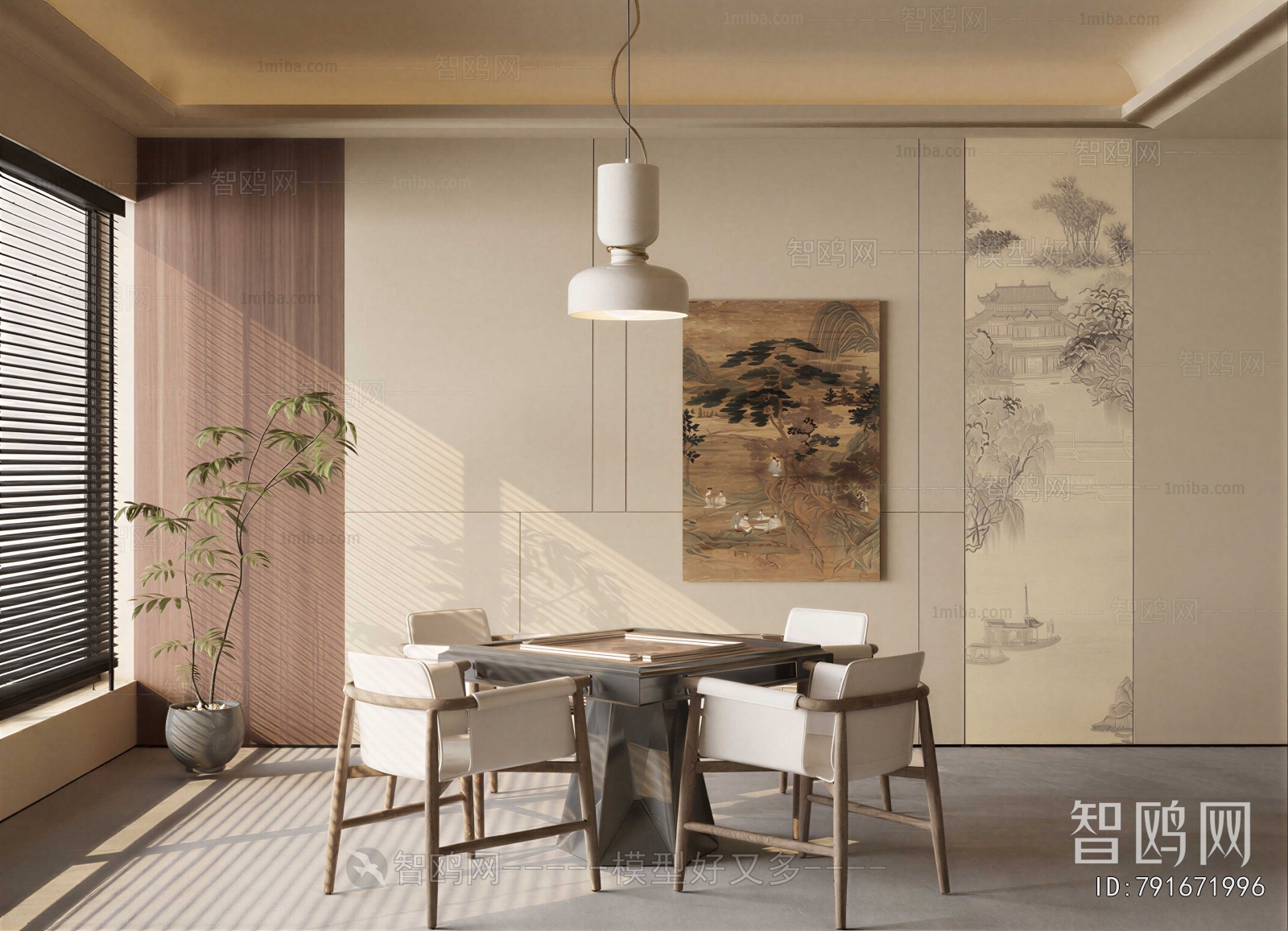 New Chinese Style Chess And Card Room