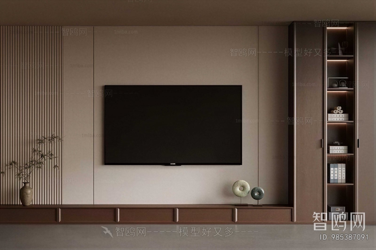 New Chinese Style TV Wall