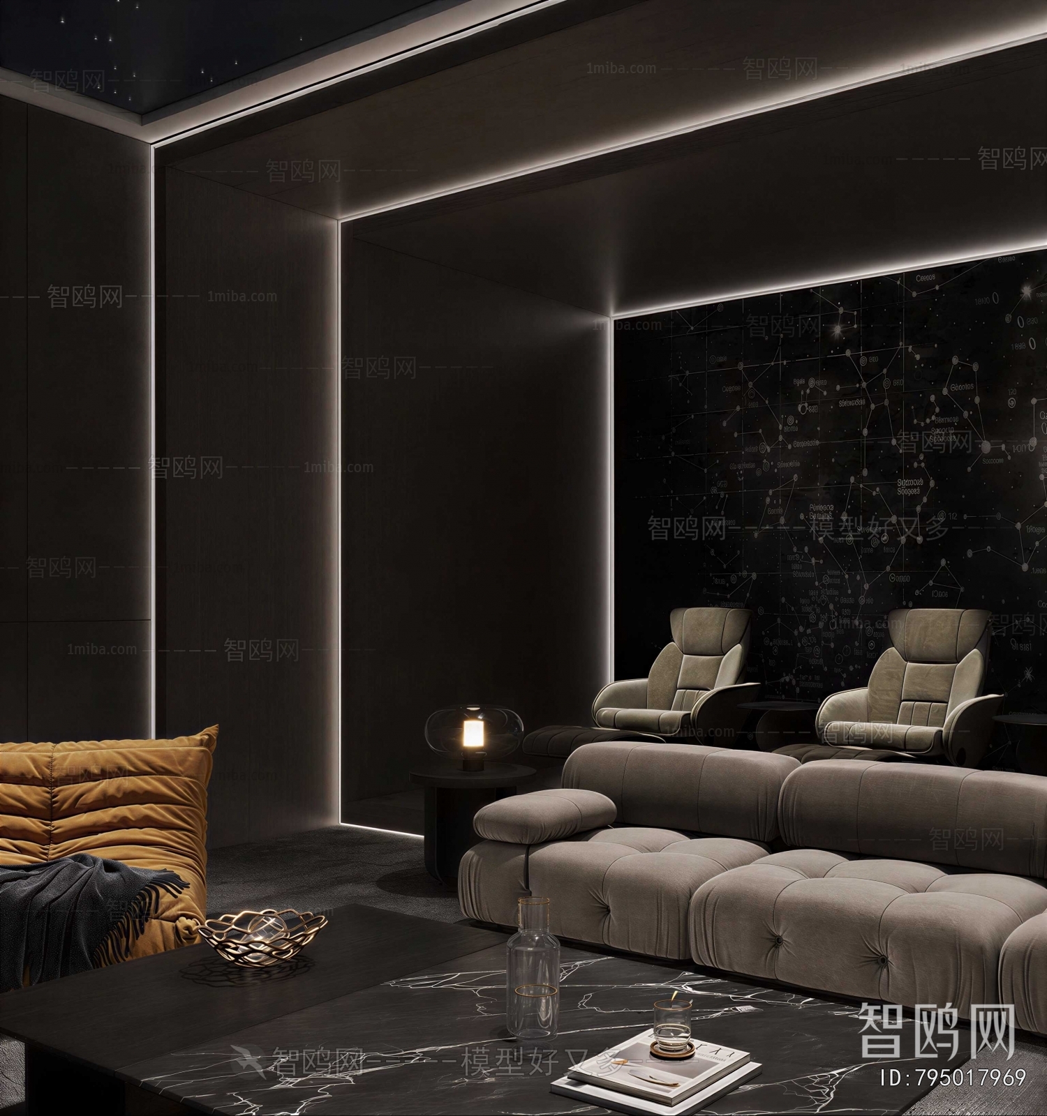 Modern Audiovisual Room