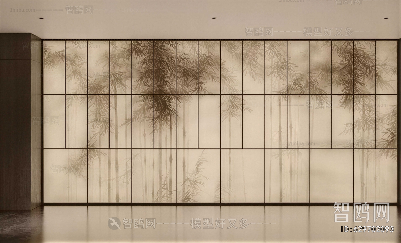 New Chinese Style TV Wall