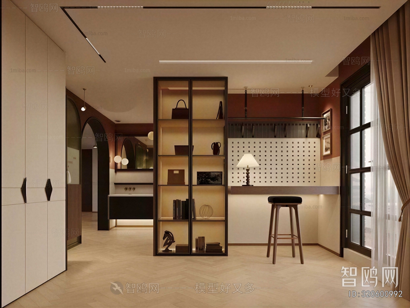 Modern Clothes Storage Area