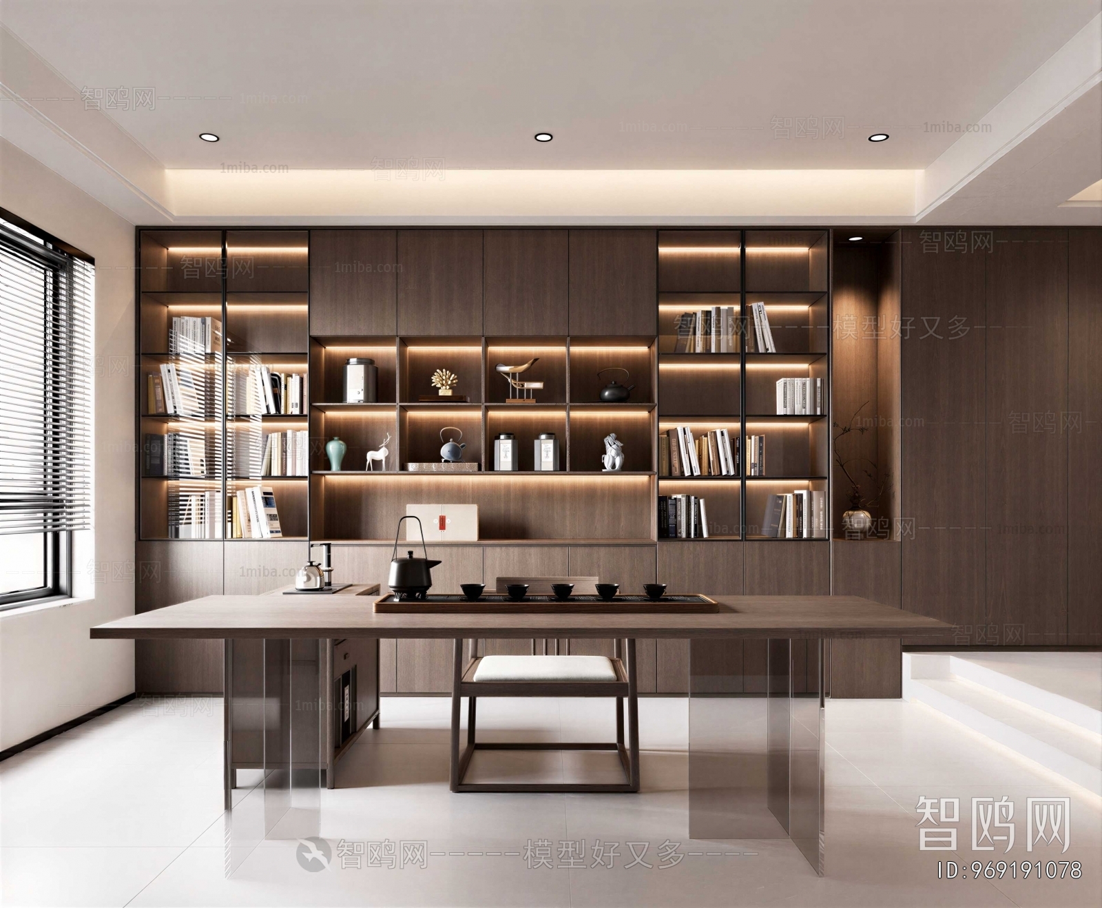 New Chinese Style Study Space