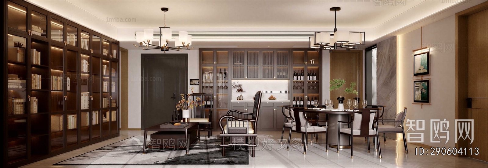 New Chinese Style Dining Room