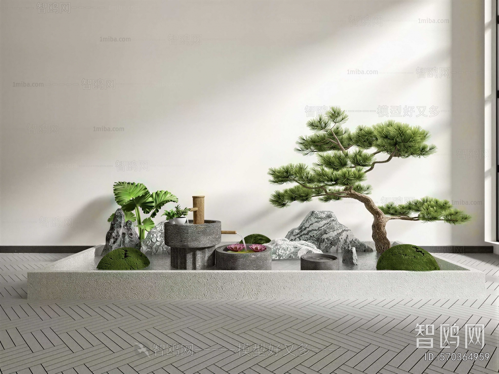 New Chinese Style Plant Landscaping