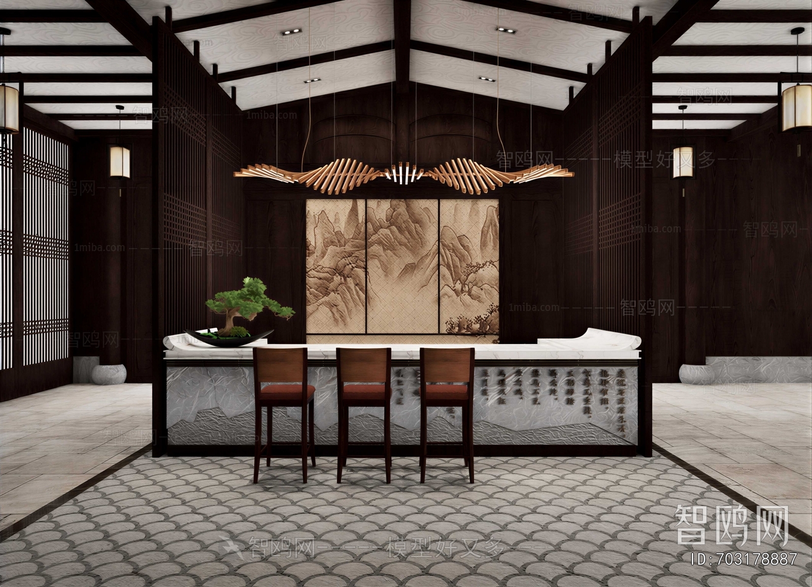 New Chinese Style Lobby Hall