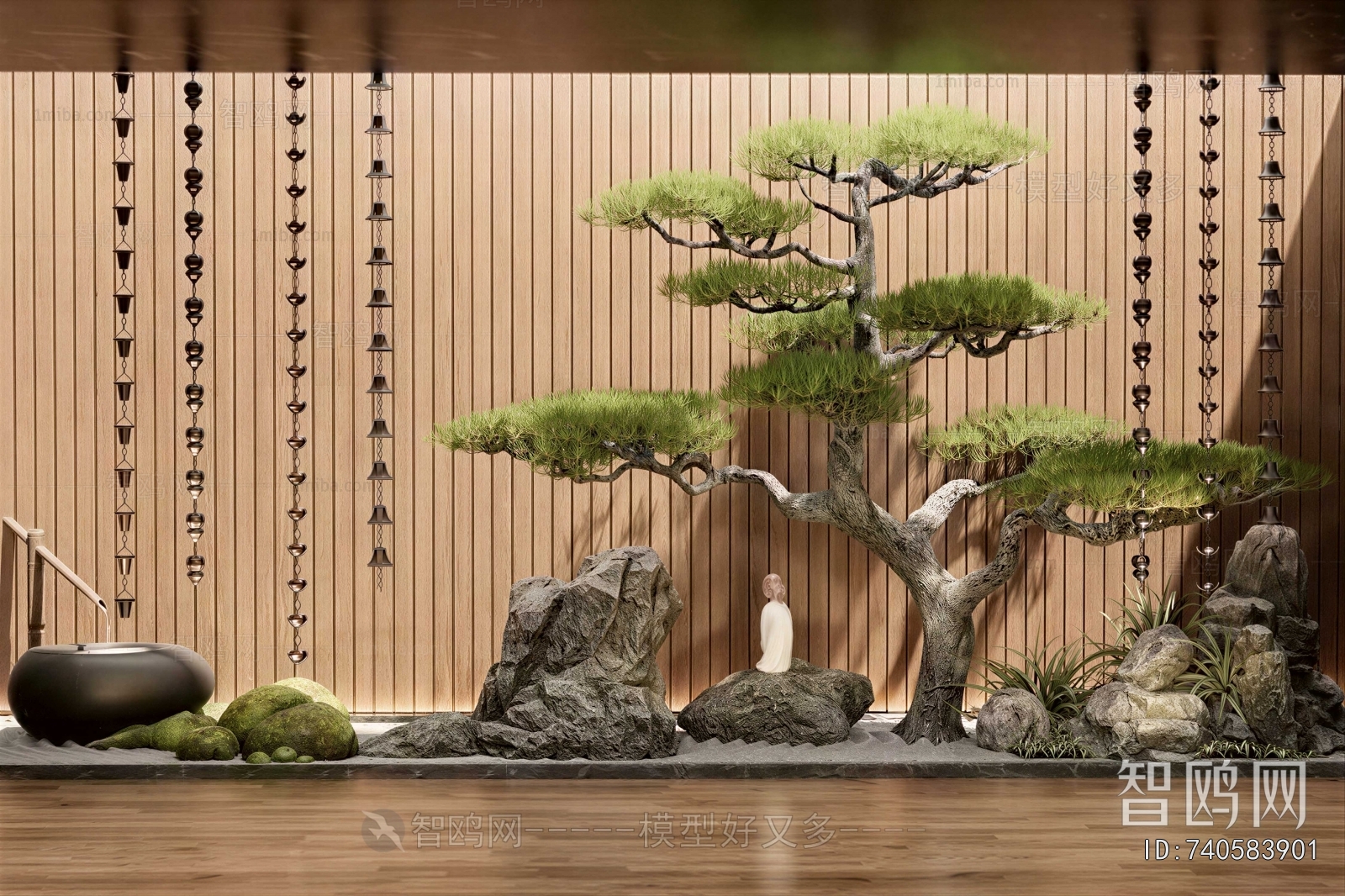 New Chinese Style Plant Landscaping