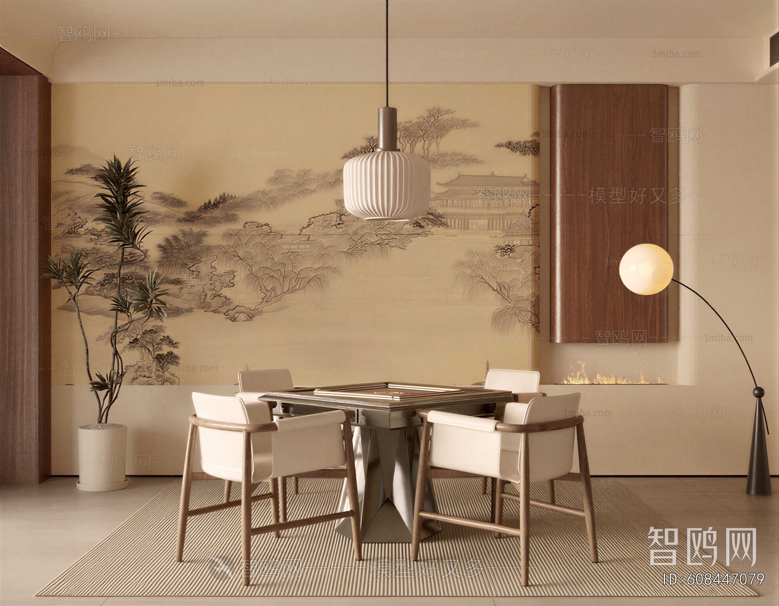 New Chinese Style Chess And Card Room