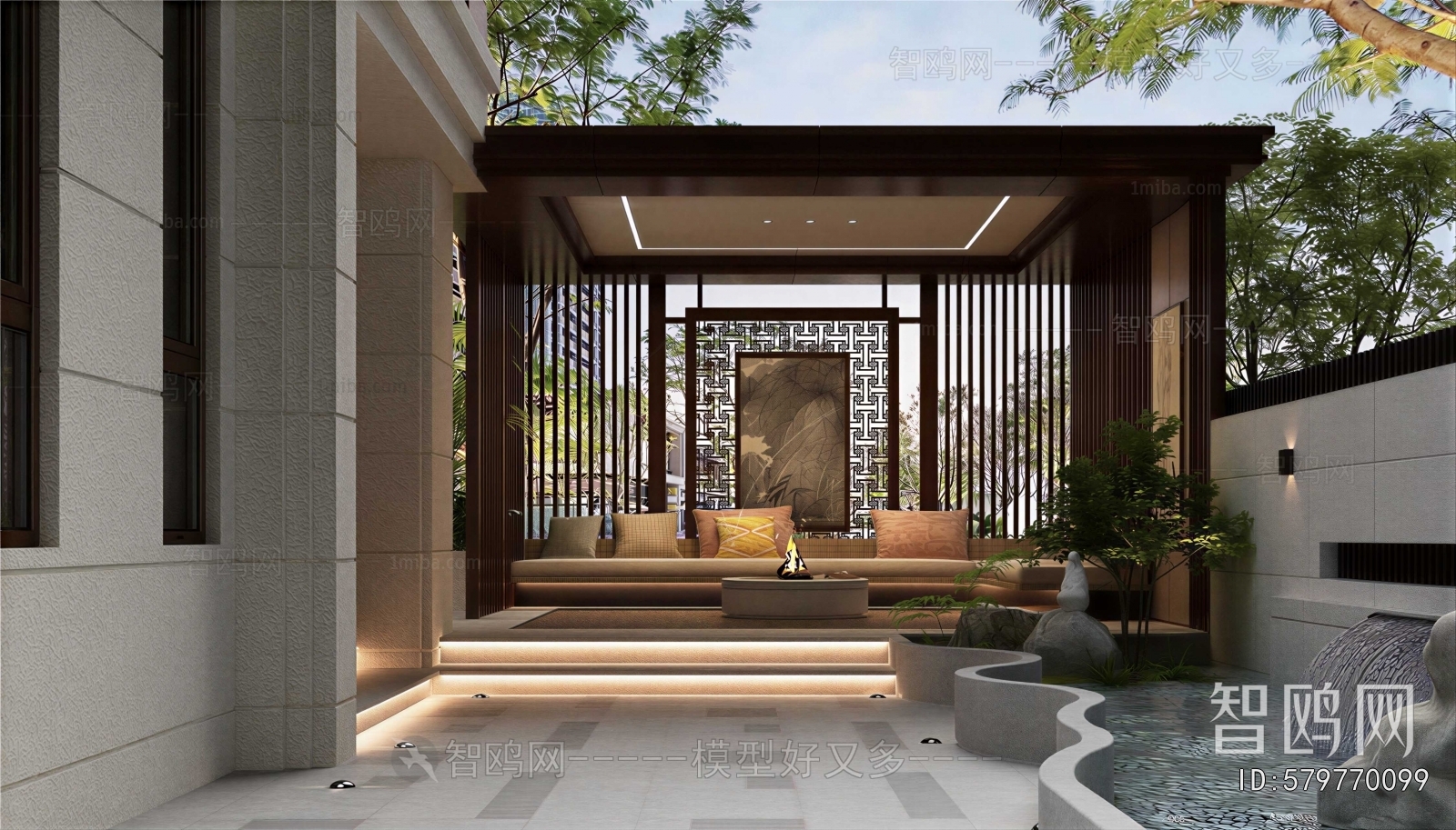 Modern Courtyard/landscape