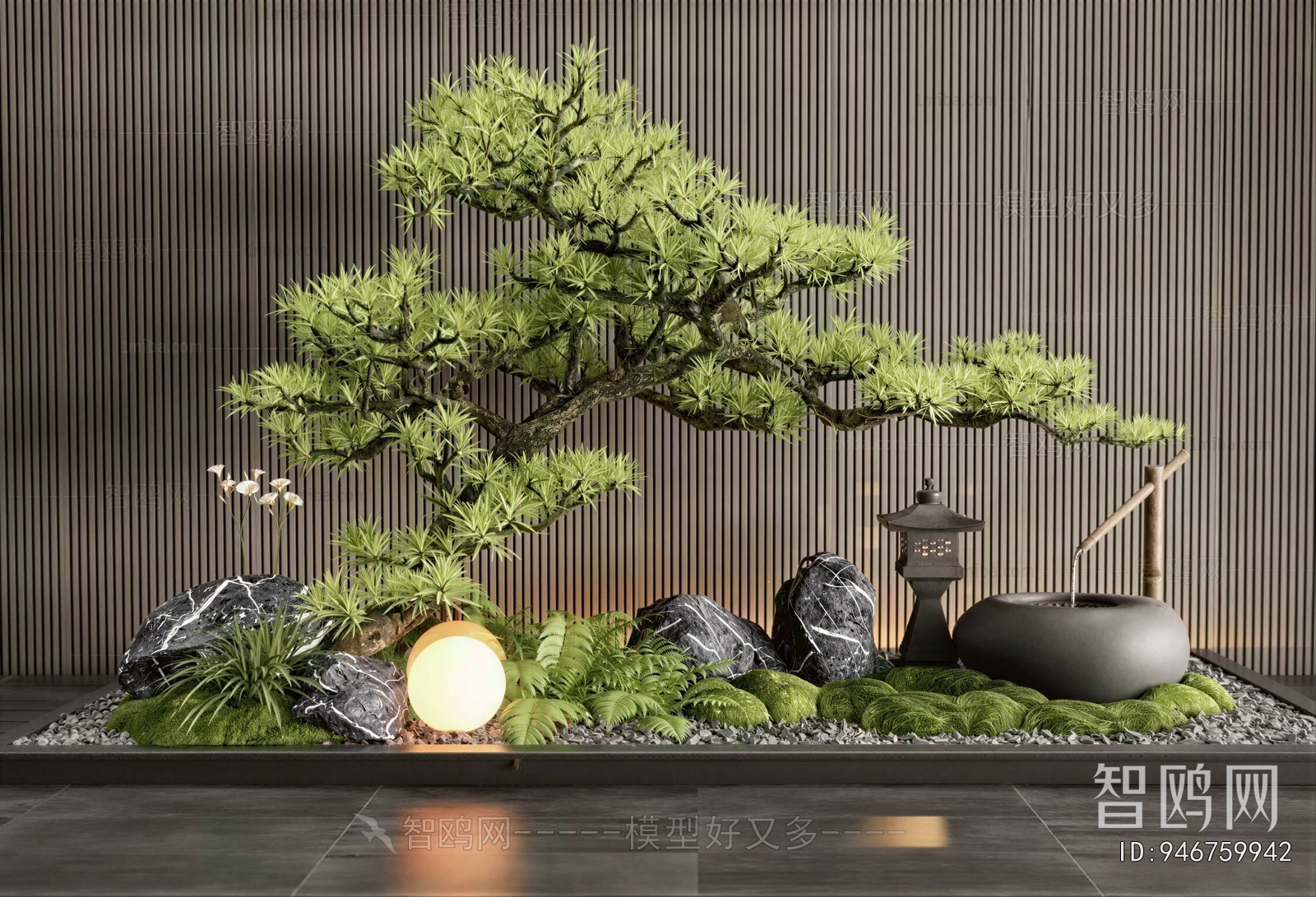 New Chinese Style Plant Landscaping