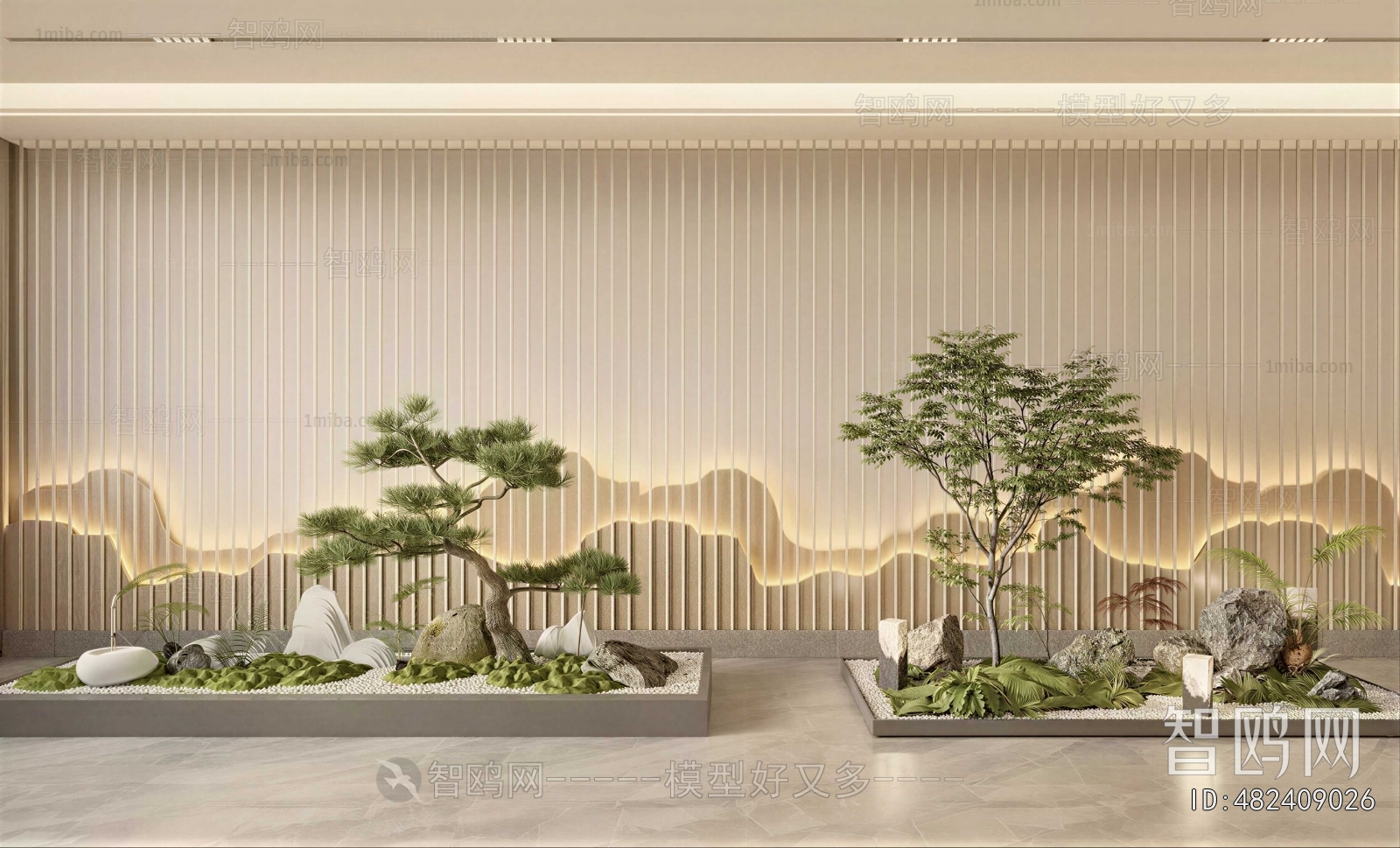 New Chinese Style Plant Landscaping