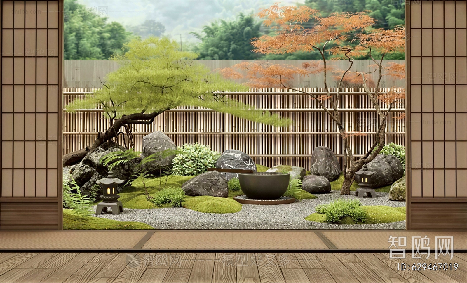 Japanese Style Courtyard/landscape