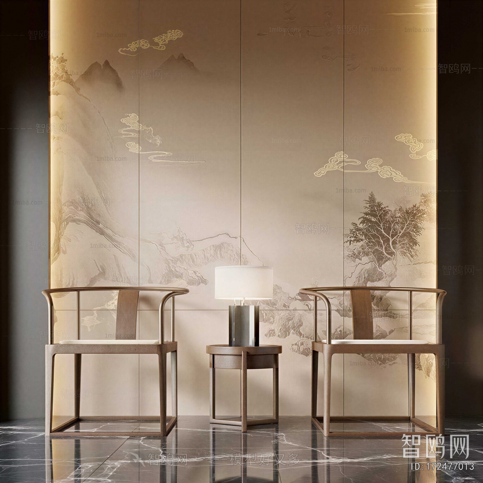 New Chinese Style Lounge Chair