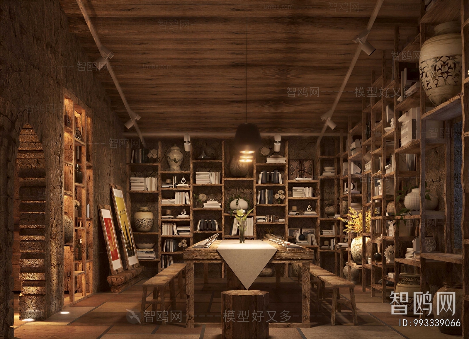 Retro Style Study Space