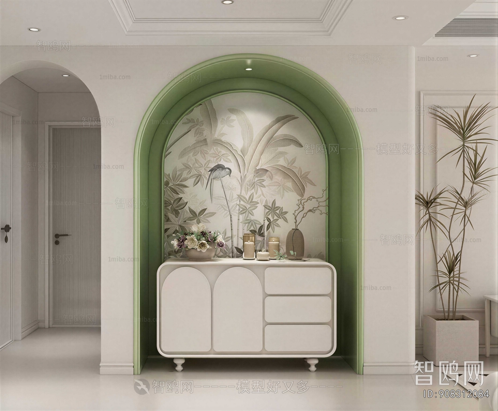 French Style Hallway