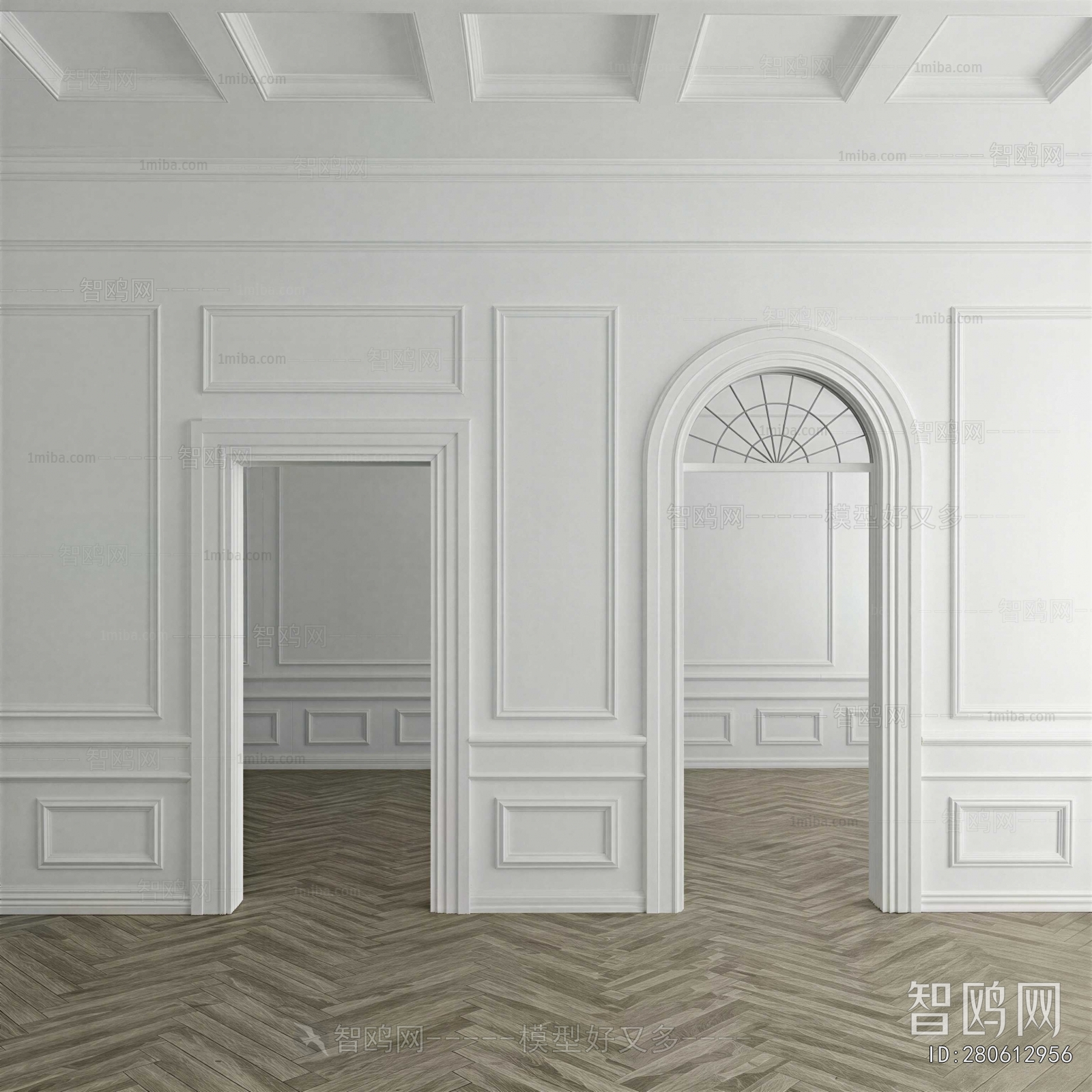 Simple European Style Door