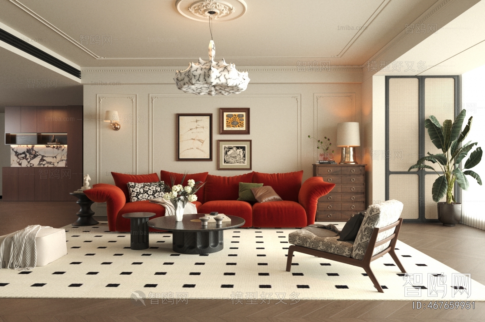 French Style A Living Room