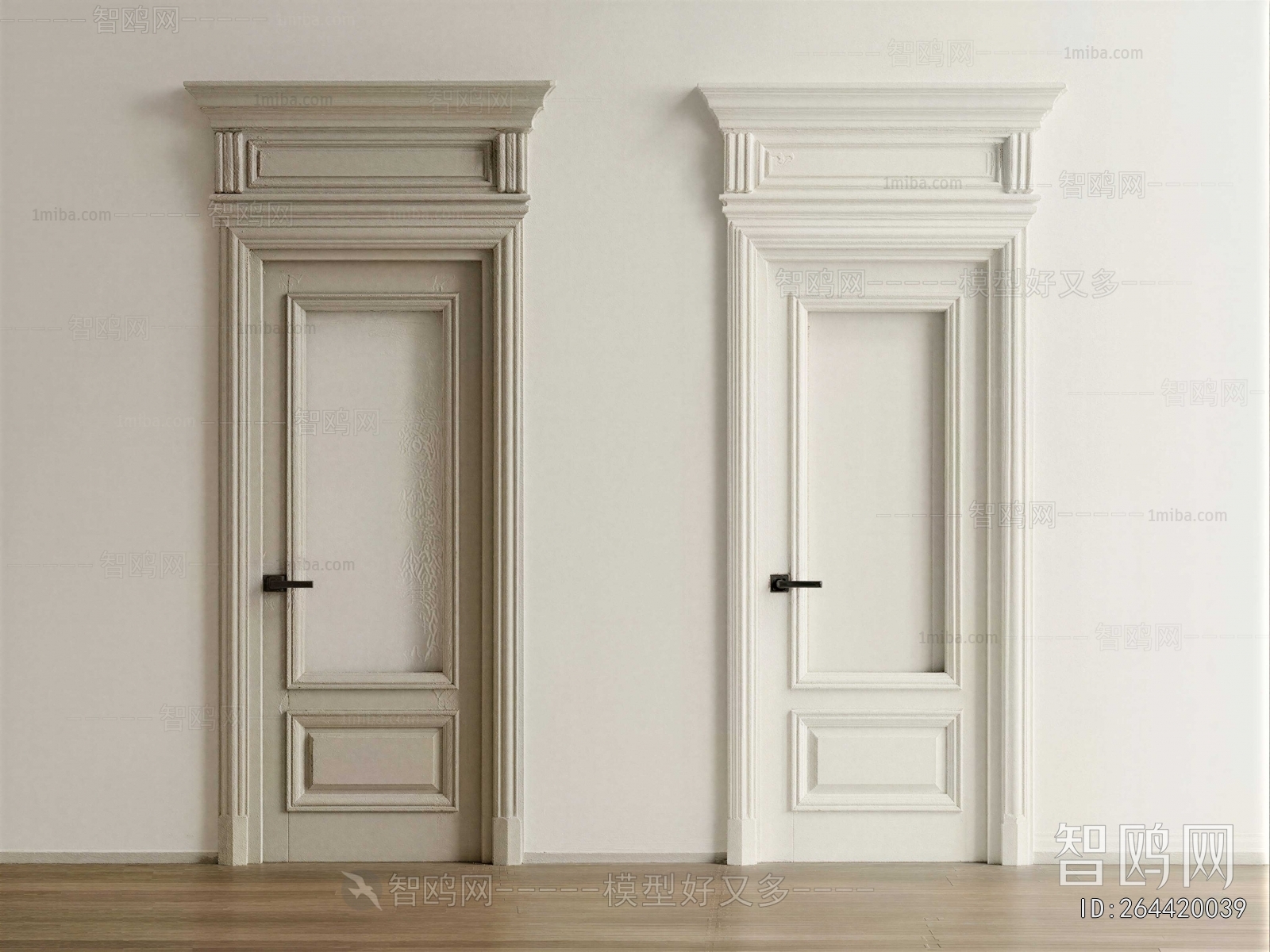 Simple European Style Single Door