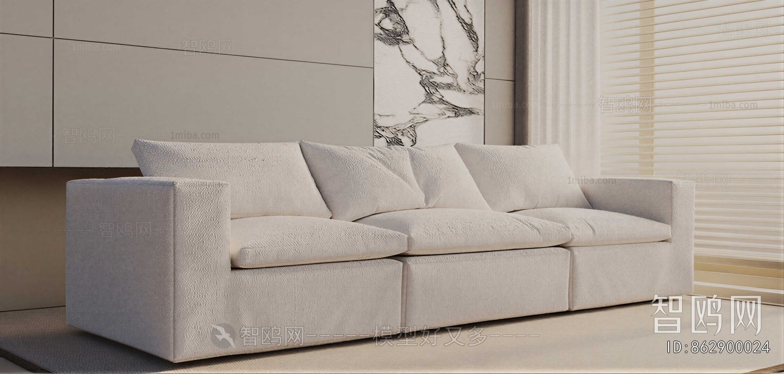 Modern Three-seat Sofa