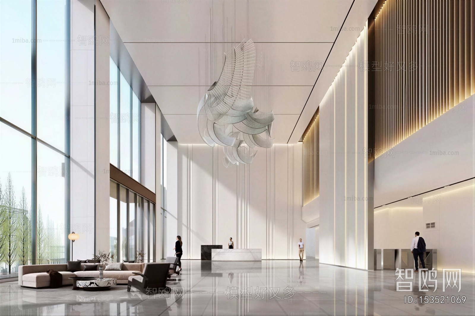 Modern Office Reception Desk