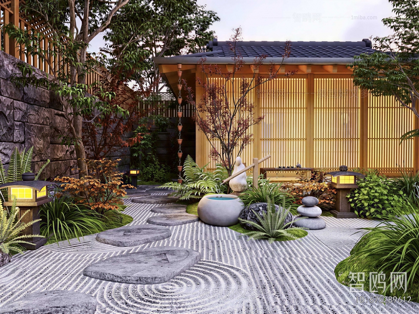 Japanese Style Courtyard/landscape