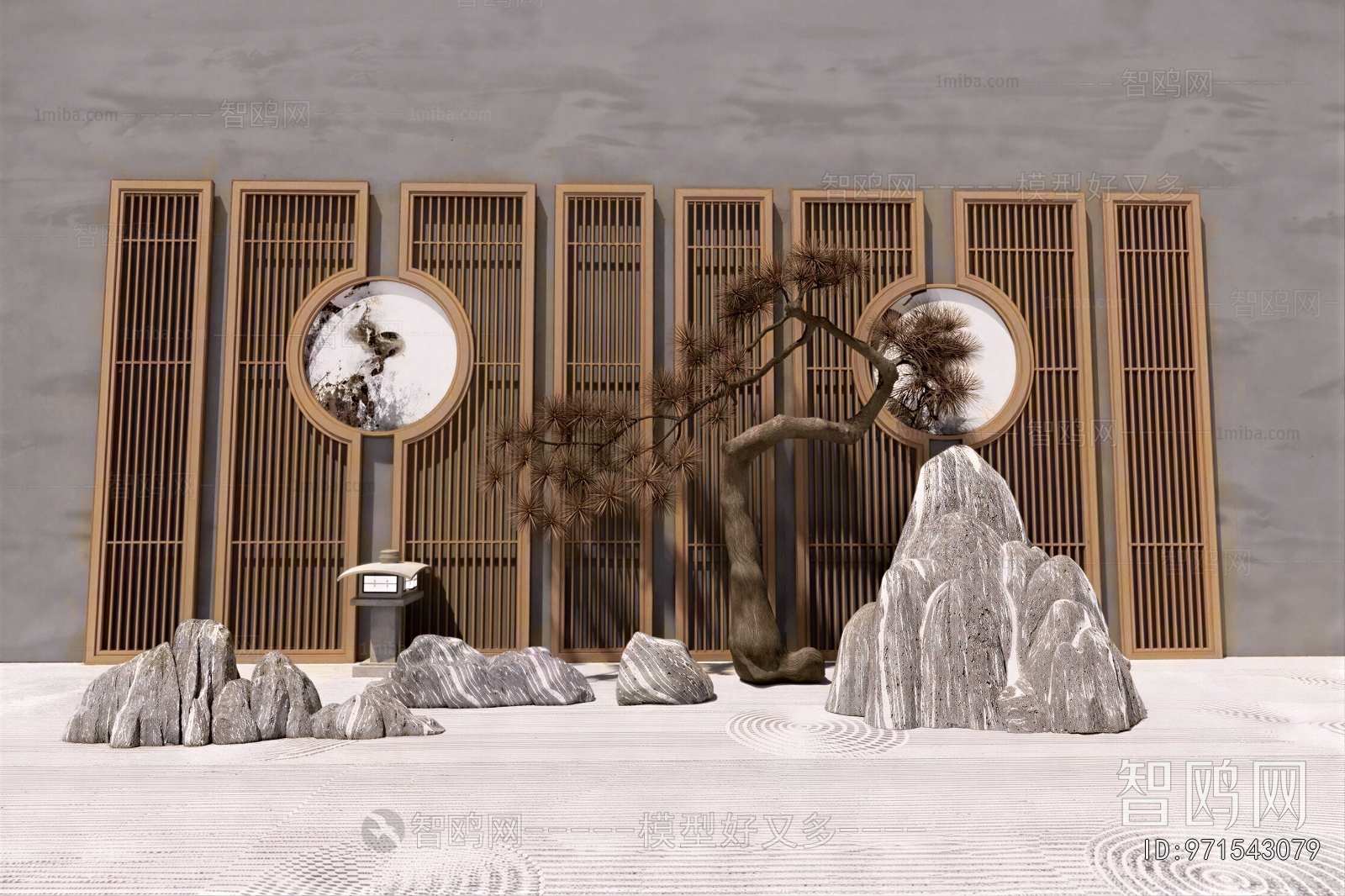 New Chinese Style Plant Landscaping