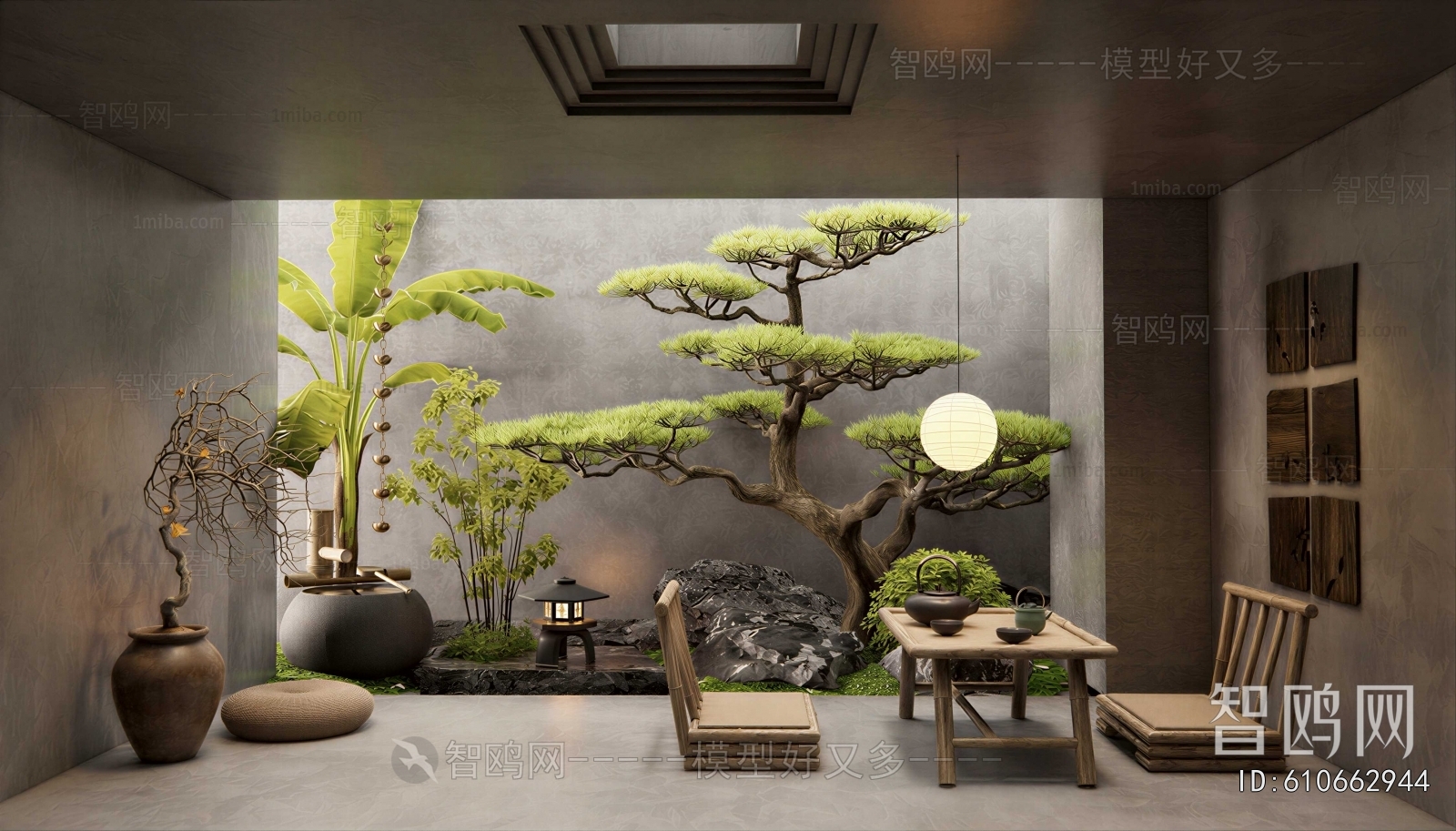 New Chinese Style Plant Landscaping
