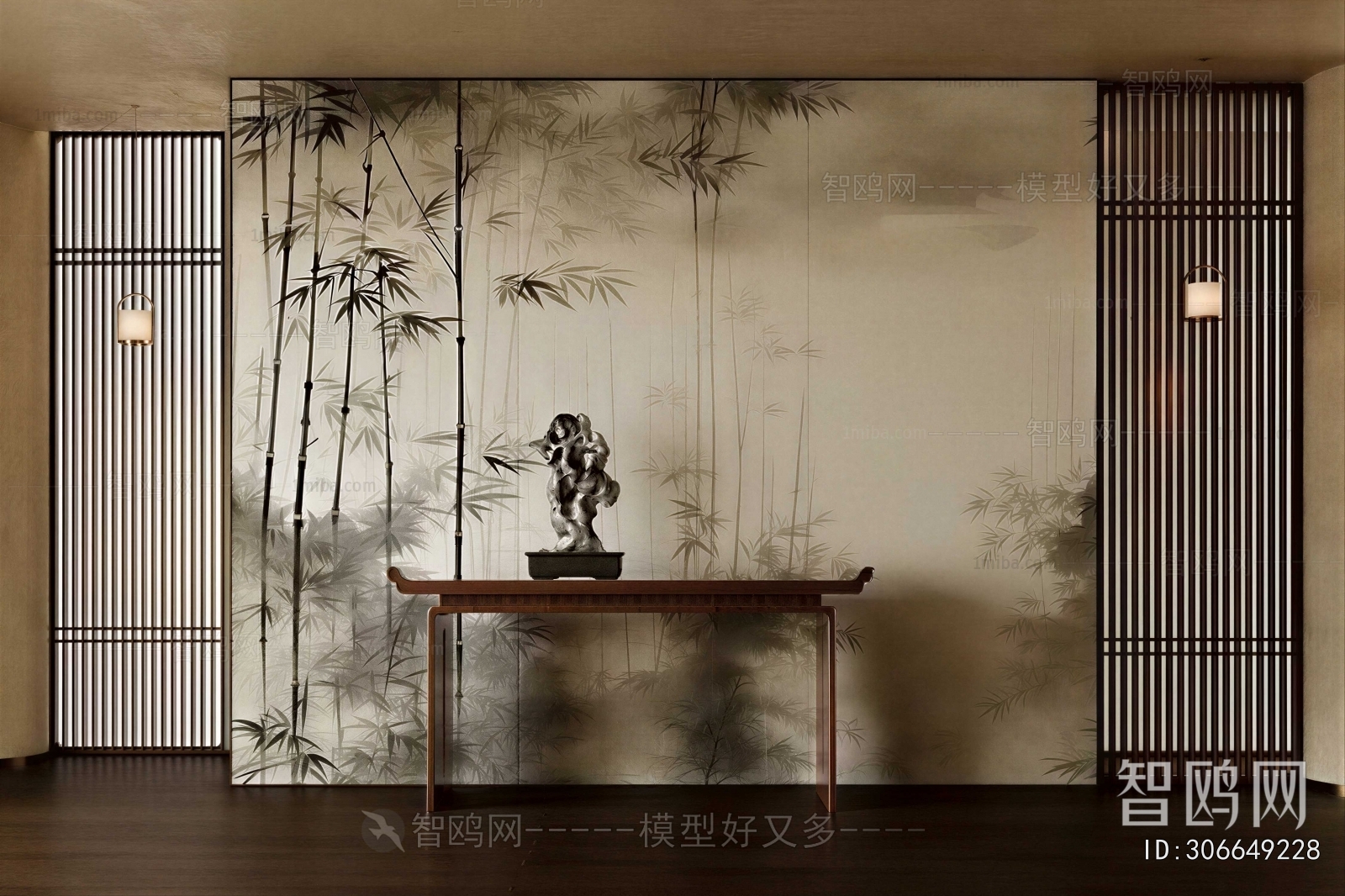 New Chinese Style Reception Desk