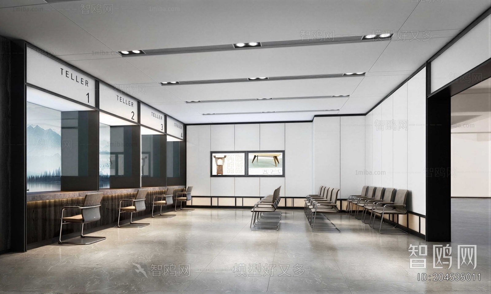 Modern Office Reception Desk