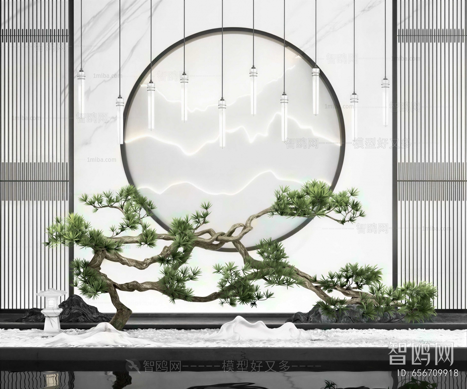 New Chinese Style Plant Landscaping