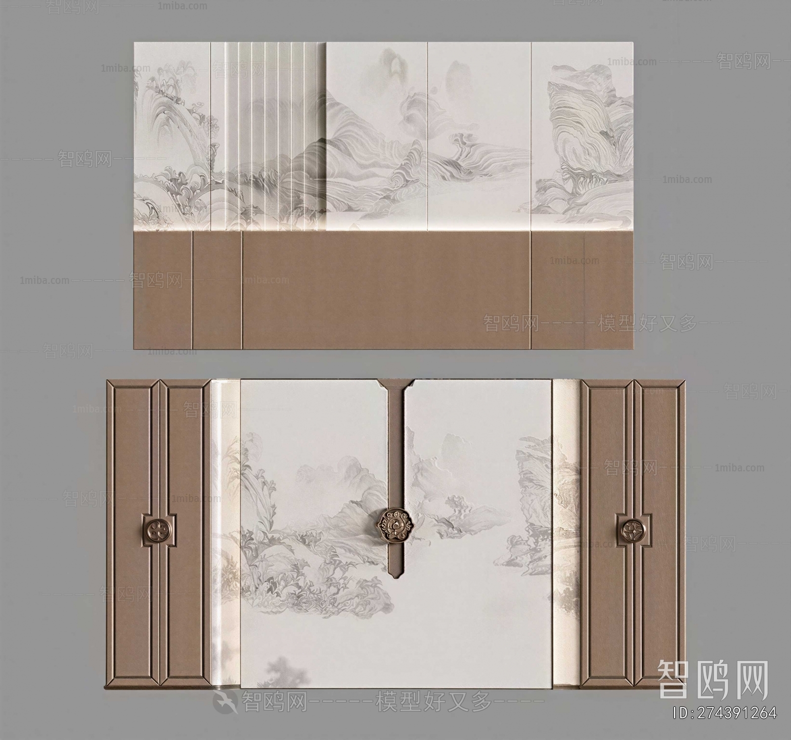 New Chinese Style TV Wall