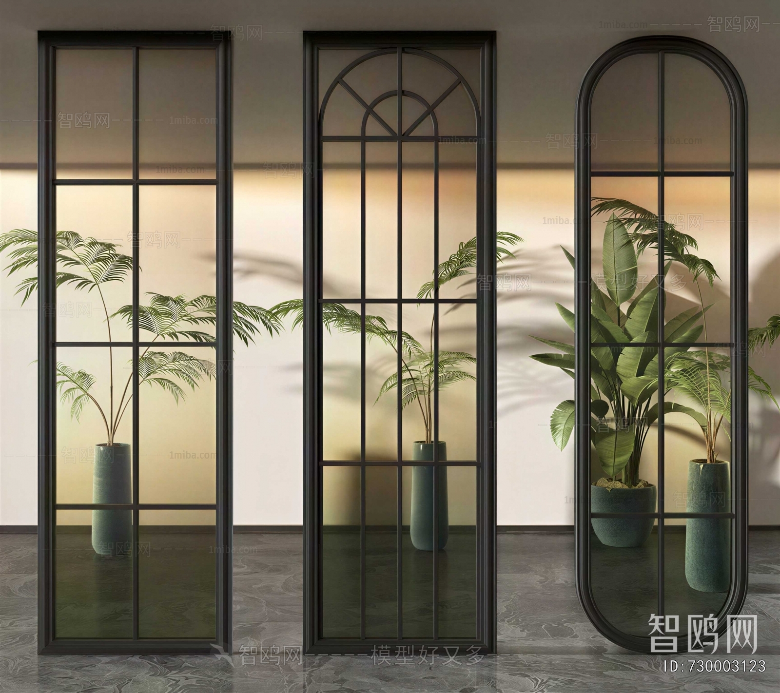 Modern Glass Screen Partition