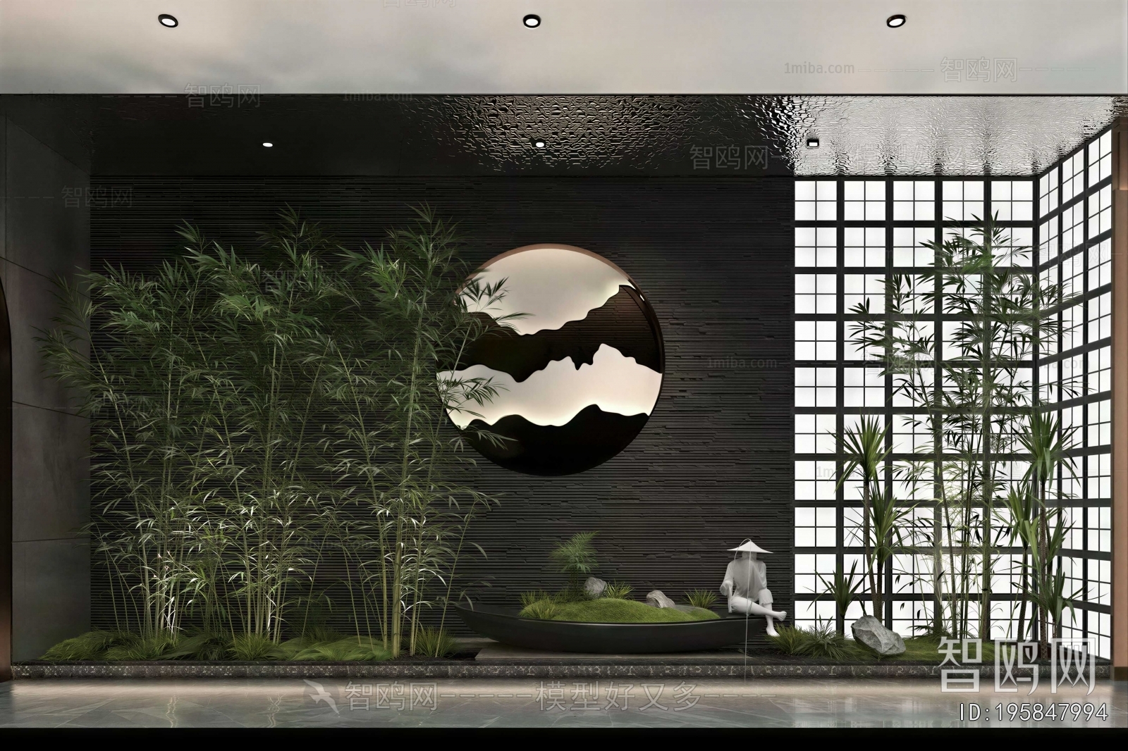 New Chinese Style Plant Landscaping