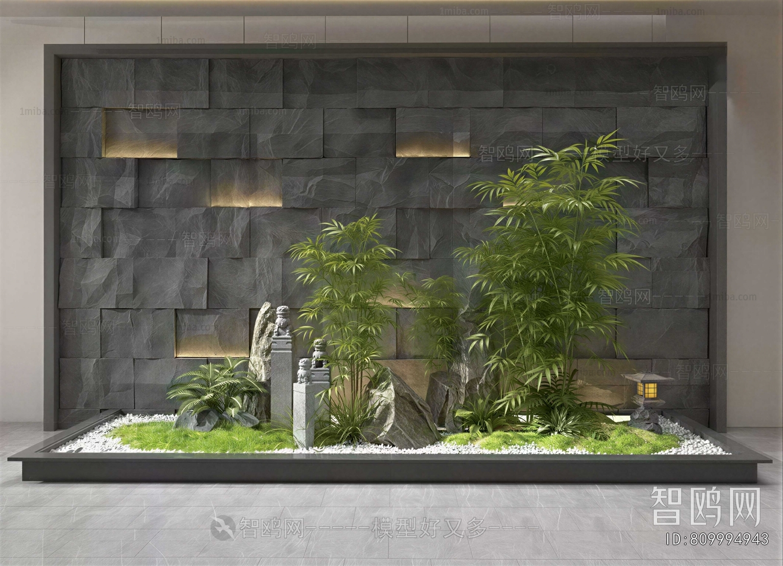 New Chinese Style Plant Landscaping