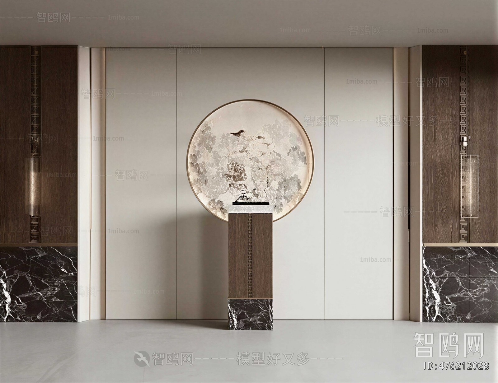 New Chinese Style TV Wall