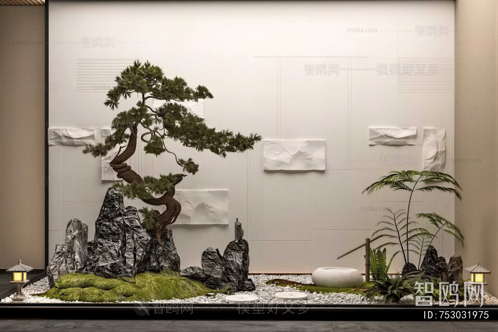 New Chinese Style Plant Landscaping