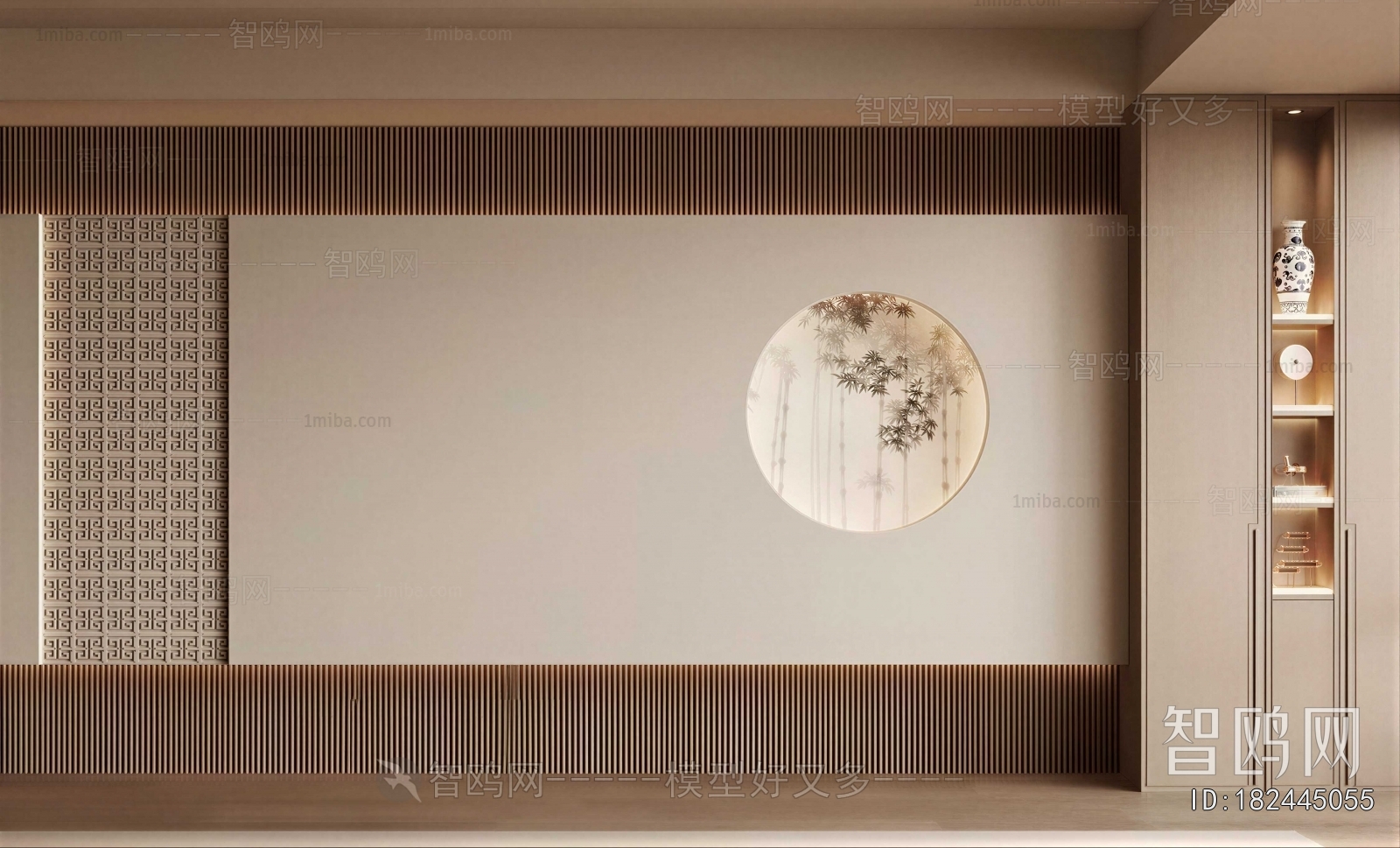 New Chinese Style TV Wall