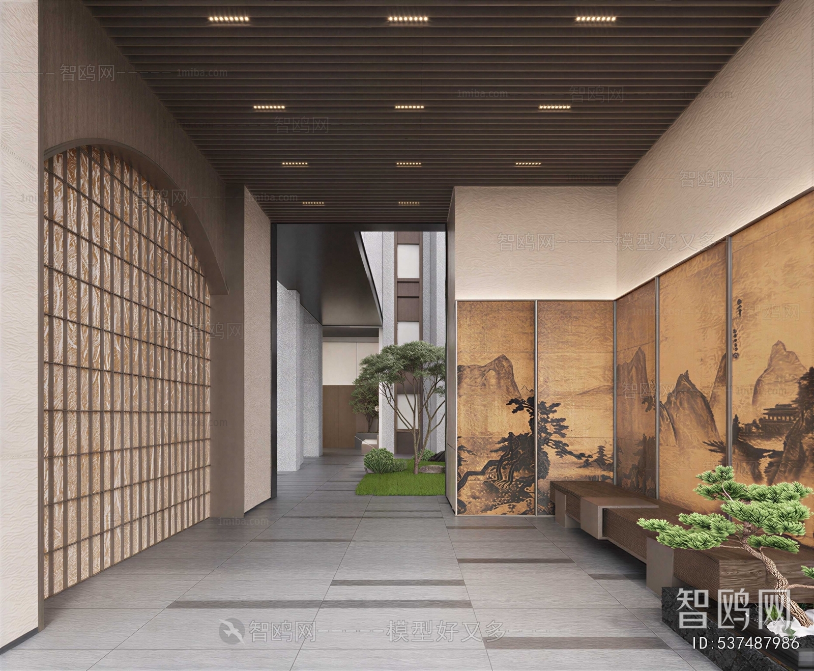 New Chinese Style Lobby Hall