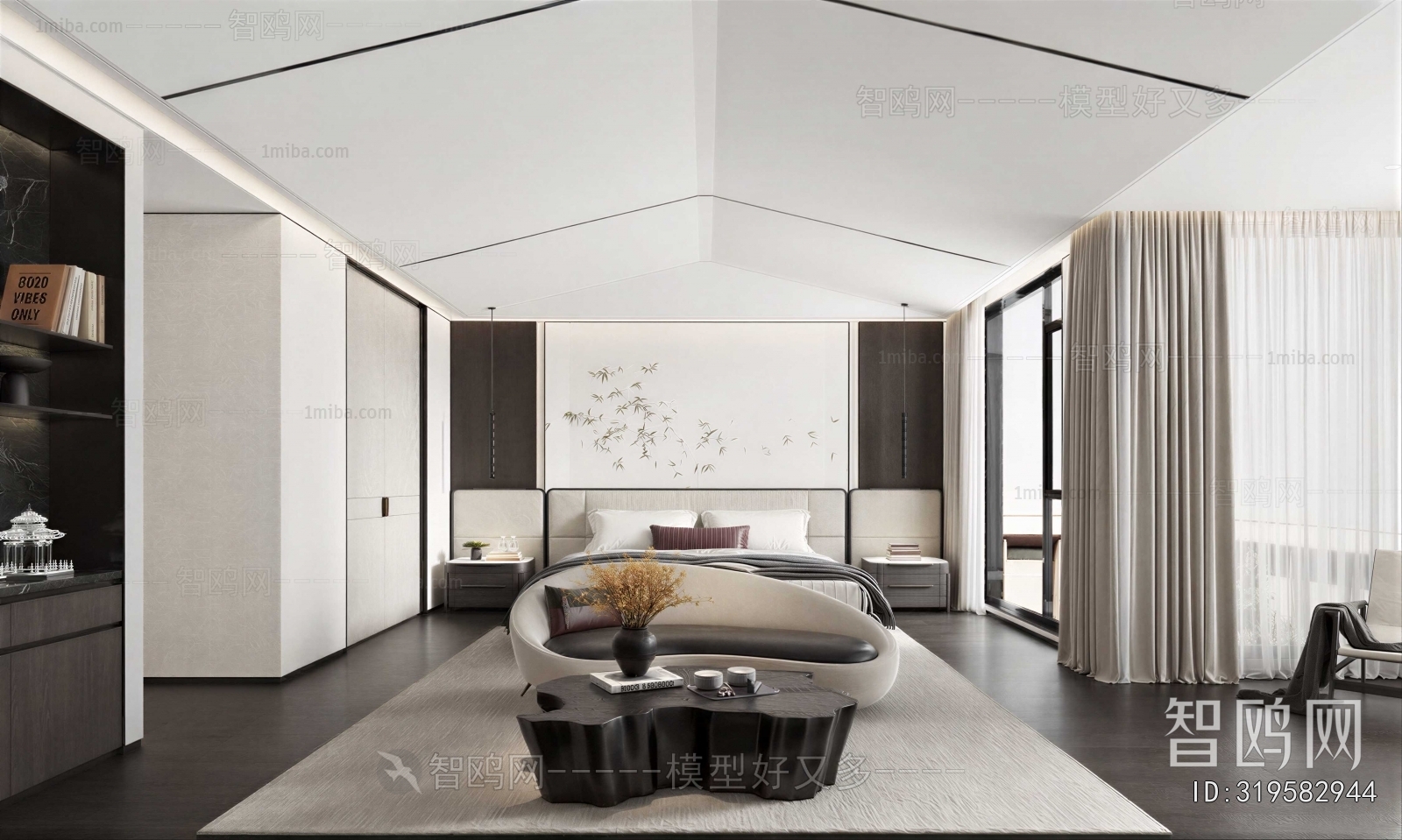 New Chinese Style Bedroom