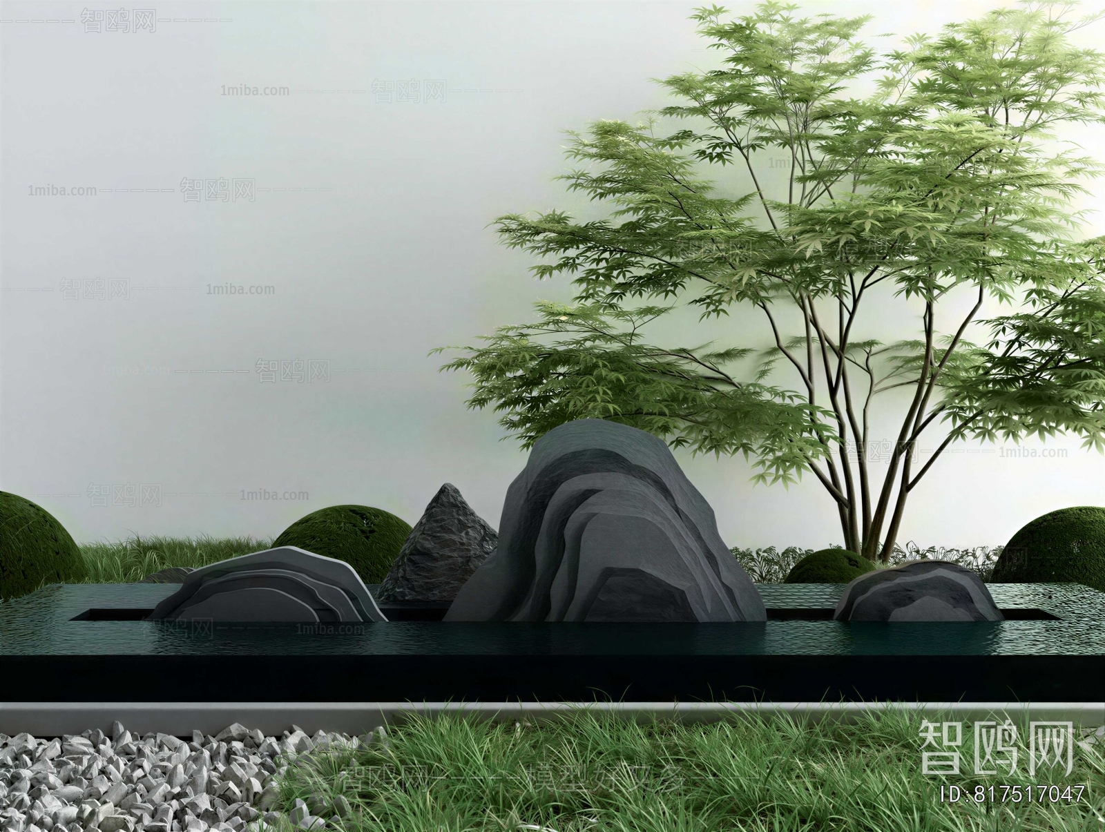 New Chinese Style Plant Landscaping