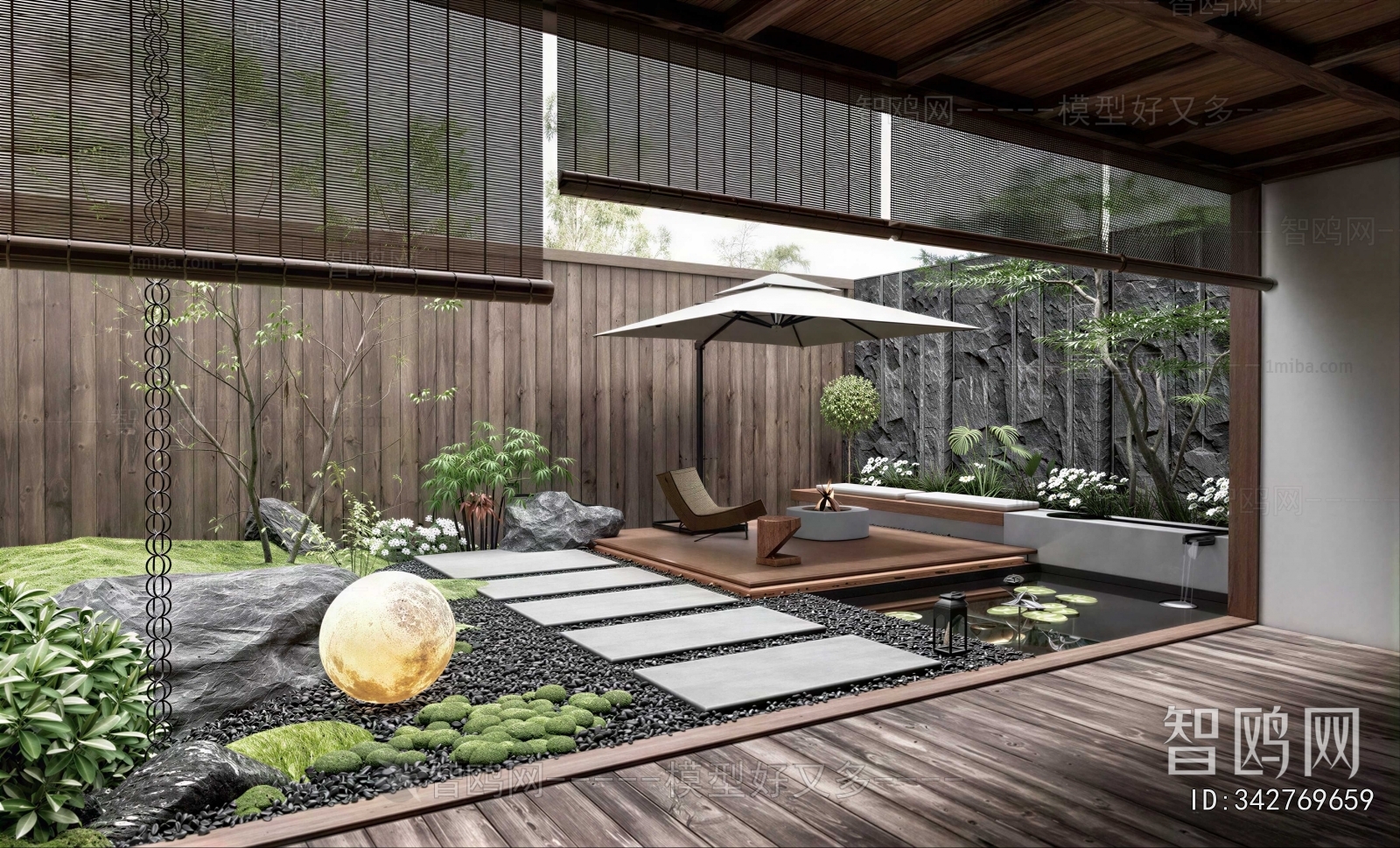 Japanese Style Courtyard/landscape