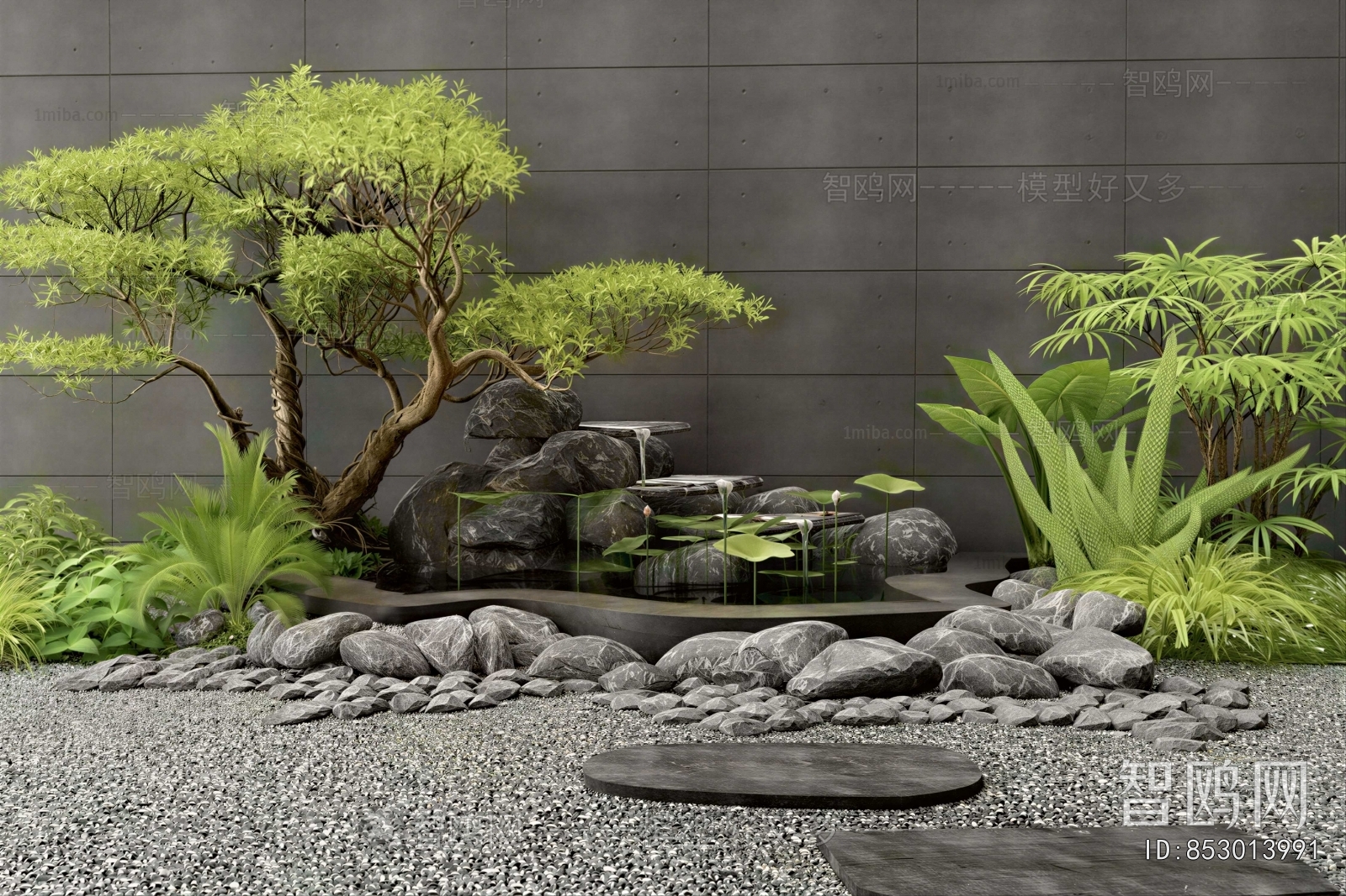 New Chinese Style Plant Landscaping