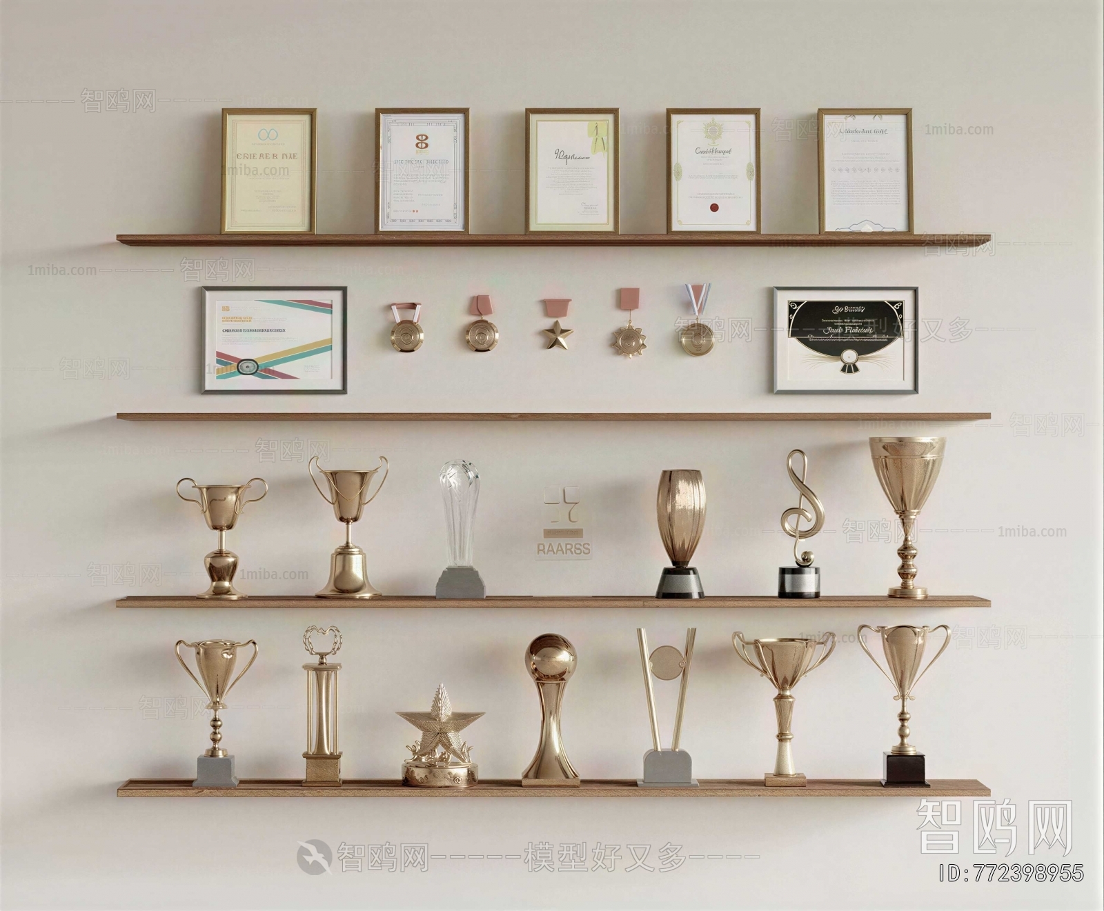 Modern Flag/badge/trophy/certificate