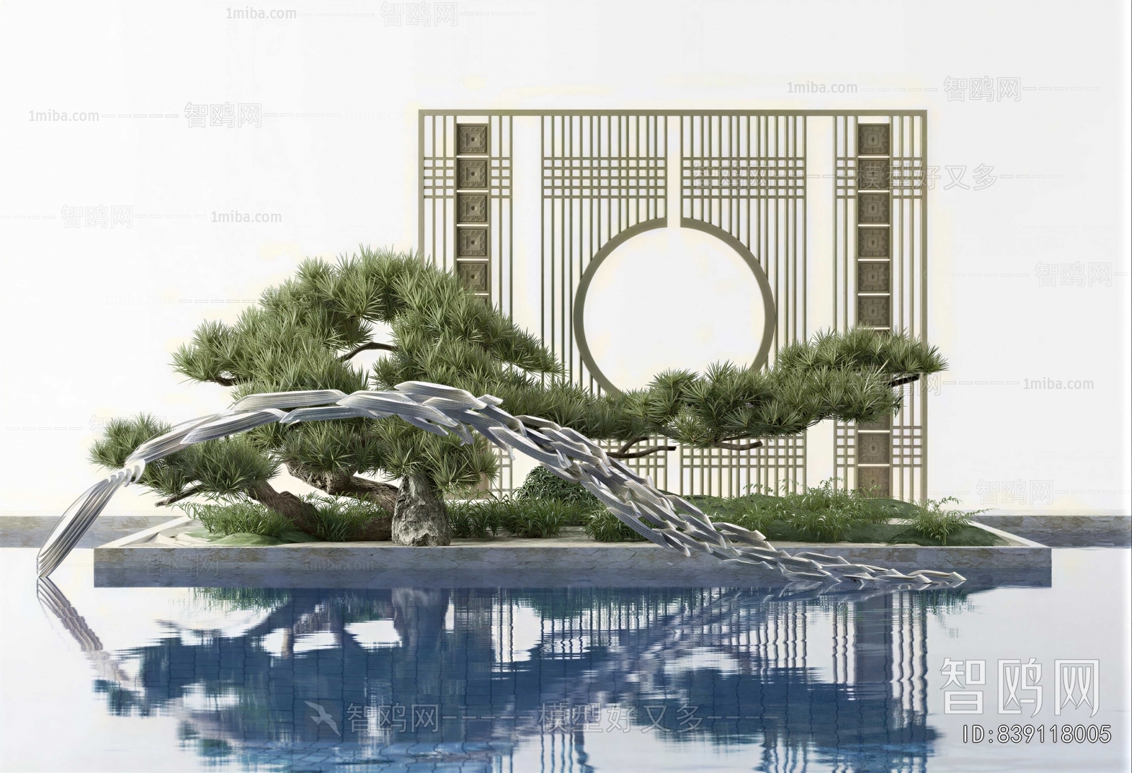 New Chinese Style Plant Landscaping