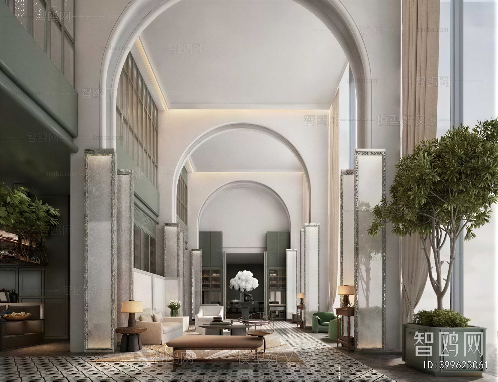 New Classical Style Lobby Hall