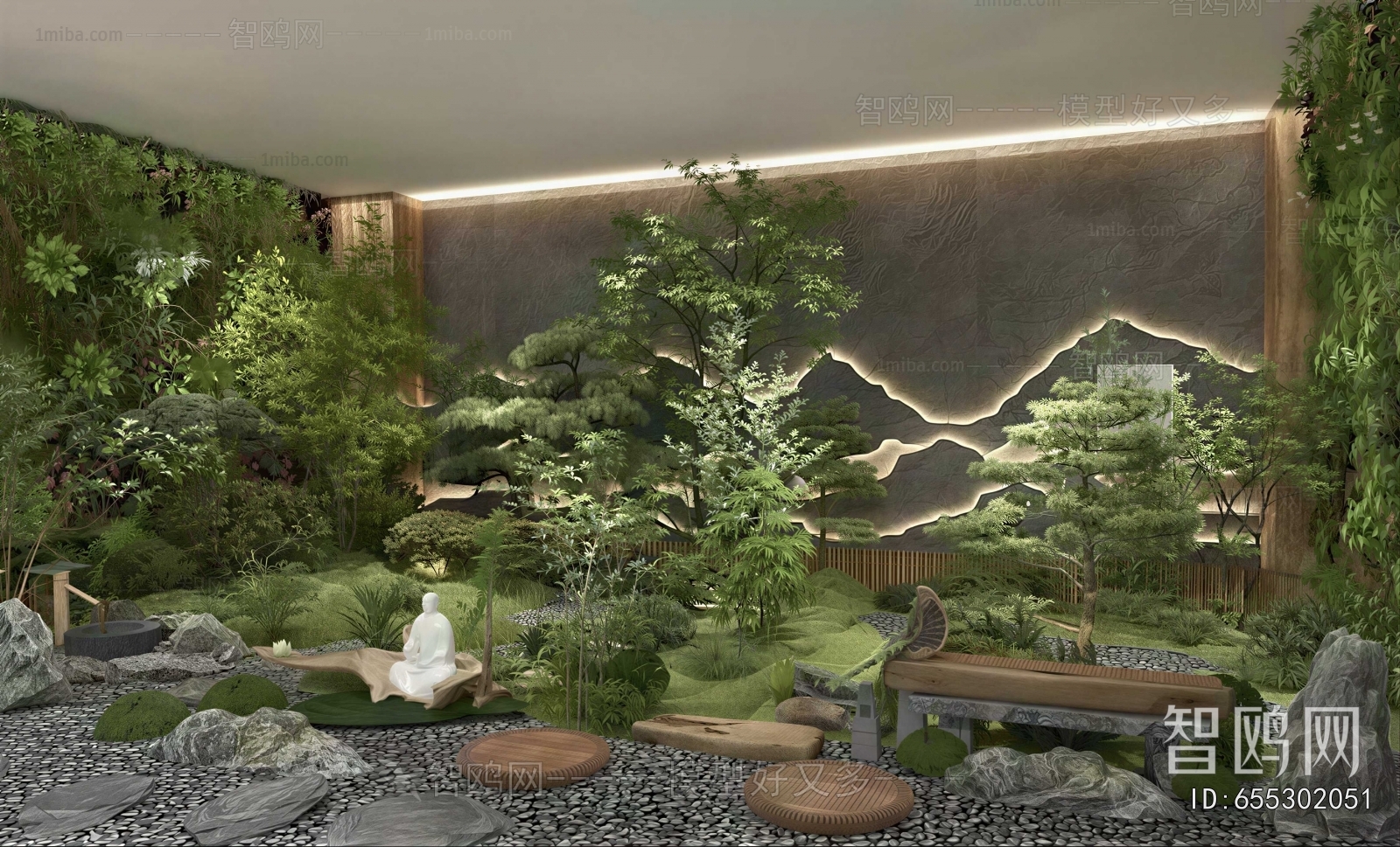 New Chinese Style Plant Landscaping