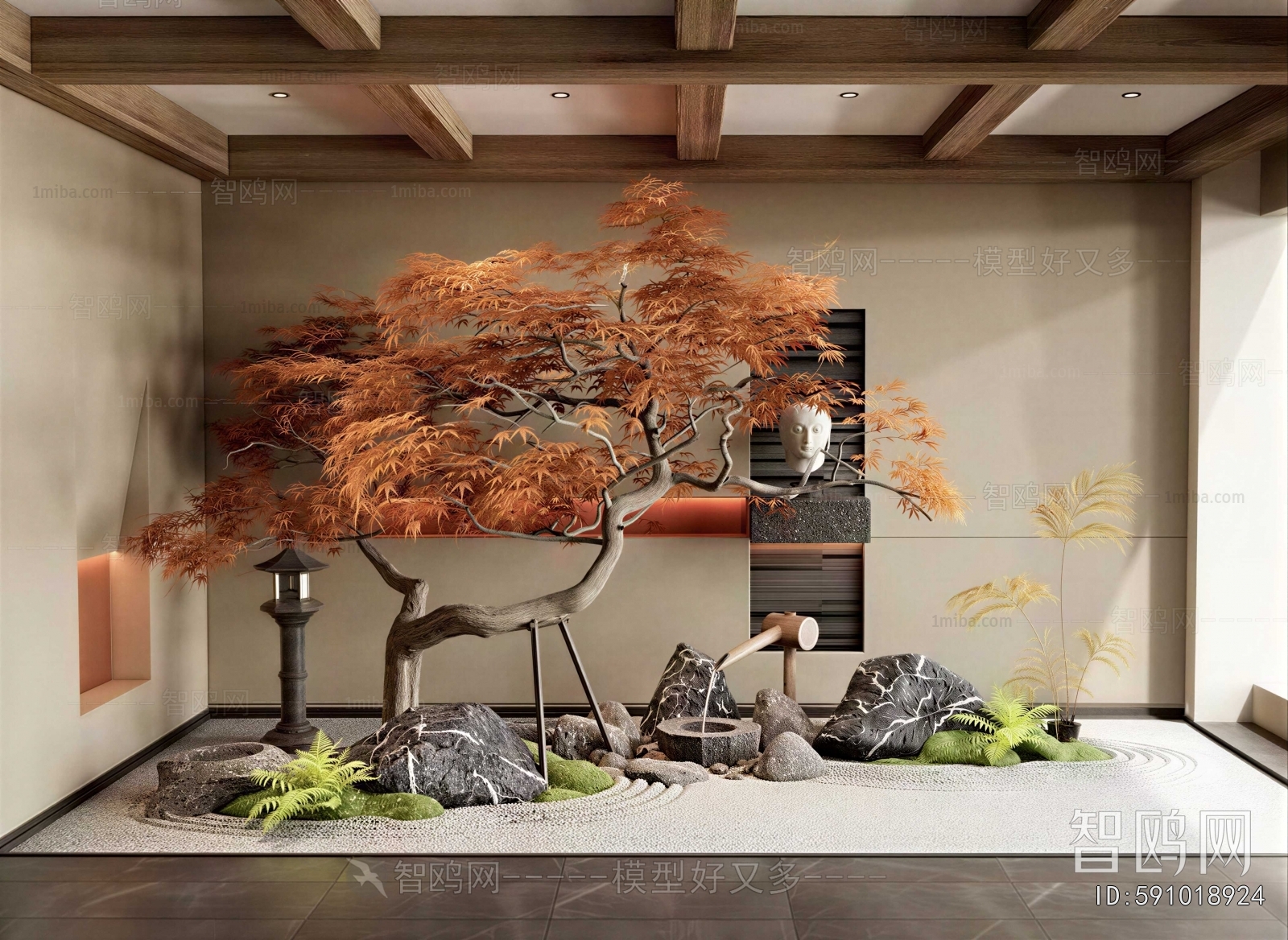 New Chinese Style Plant Landscaping