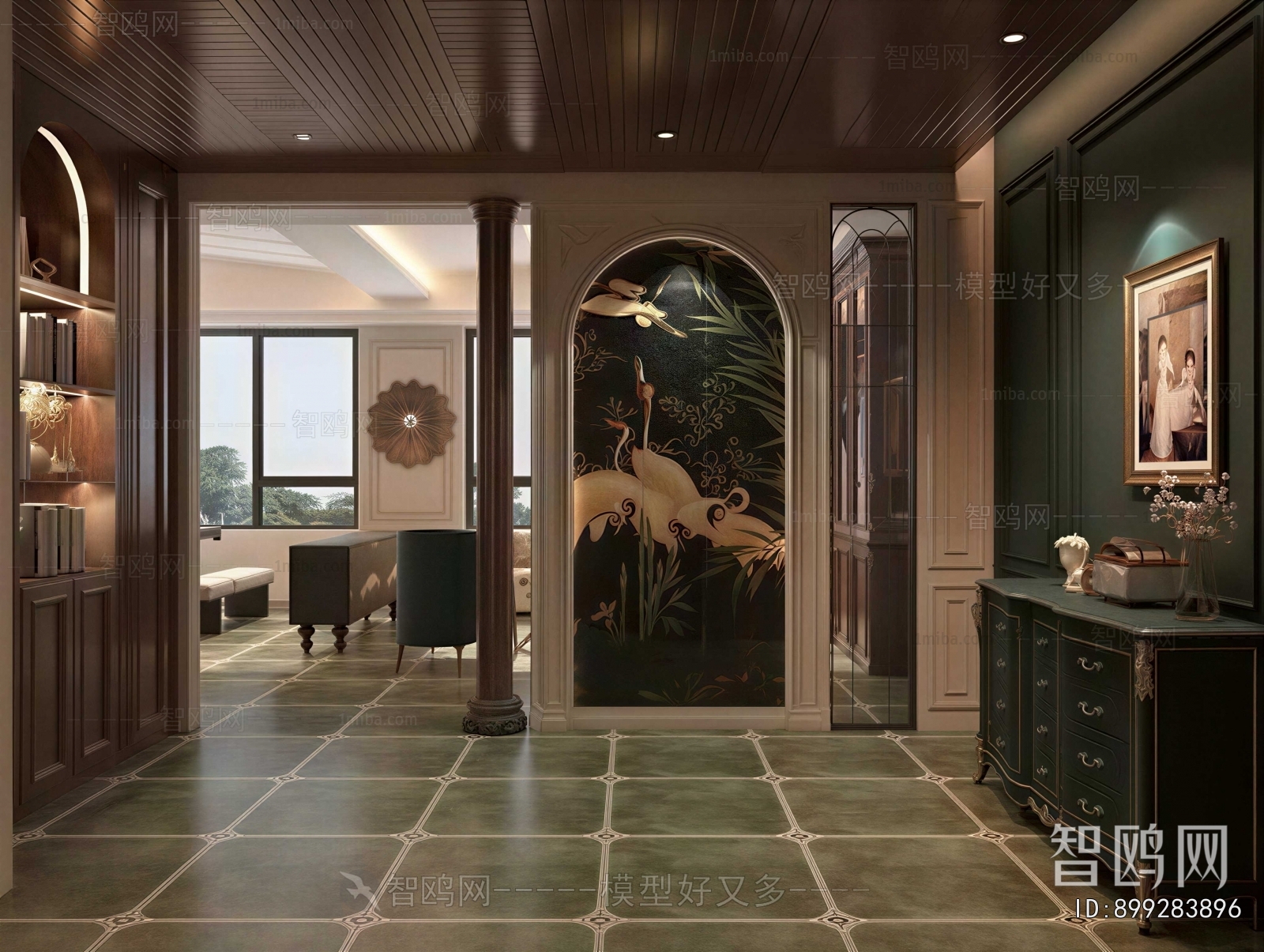 French Style Hallway